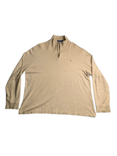 Load image into Gallery viewer, POLO Ralph Lauren Sweater Adult 2XL XXL Beige Estate Rib 1/4 Zip Pullover Mens
