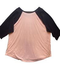 Load image into Gallery viewer, Torrid Shirt Women 5 (5X) Pink Black Raglan Coffee Mom Repeat Classic Fit Raglan
