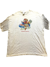 Load image into Gallery viewer, VTG Parrot Shirt Adult Extra Large Dingy White Caribbean Galveston Island Mens
