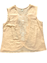 Load image into Gallery viewer, Ariat Shirt Womens Extra Large Peach Oversized Embroidery Boho Peasant Ladies
