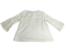 Load image into Gallery viewer, Wonderly Shirt Womens Large Off White Boho Hippie Oversized Tasseled Blouse Lady
