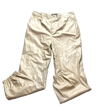 Load image into Gallery viewer, Pretty Little Thing Pants Womens 14 (38x28.5) Natural Shape Leather Jogger Lady
