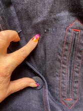 Load image into Gallery viewer, Ralph Lauren Jacket Womens Medium Denim Dark Blue Double Breasted Pea Coat
