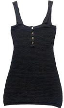 Load image into Gallery viewer, Free People Dress Womens Small Black Tank Back Button FP Beach Viscose Mini

