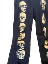 Load image into Gallery viewer, Vocal Pants Womens 2XL Black Skull Leggings Laser Slashed Cut Goth Punk NWOT
