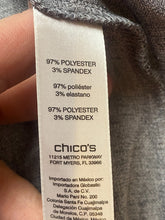 Load image into Gallery viewer, Easywear By Chicos Jacket Womens 3 Extra Large Gray Snaps Spandex Flutter Sleeve
