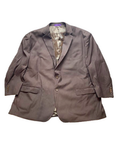 Load image into Gallery viewer, Vinci Suit Coat Mens 56R Brown Single Breasted Rayon Sport Blazer Italy
