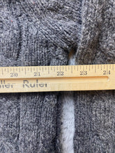 Load image into Gallery viewer, LL Bean Sweater Adult Large Gray Cable Knit Lambs Wool Nylon Outerwear Mens
