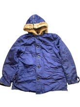 Load image into Gallery viewer, VTG Penny's Jacket Adult 20 (Med) Quilted 1950's Faux Fur Hood Parka Outdoor Men
