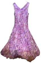 Load image into Gallery viewer, Meghan Matthews Dress Womens 8 Medium Purple Floral Boho Peasant Maxi Whimsical
