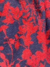 Load image into Gallery viewer, BCBGMaxazria Sweater Womens One Size Red Navy Across Cape Poncho Cozy 48" Ladies
