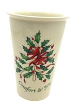 Load image into Gallery viewer, Lenox Holiday Vase Holly Berries Christmas
