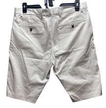Load image into Gallery viewer, Banana Republic Shorts Adult 34x11 Ivory Flat Front Emerson Chino Spandex Mens
