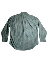 Load image into Gallery viewer, Ralph Lauren Shirt Adult 17 34/35 Green Plaid Classic Fit Purple Pony Dress Mens
