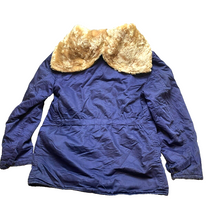 Load image into Gallery viewer, VTG Penny's Jacket Adult 20 (Med) Quilted 1950's Faux Fur Hood Parka Outdoor Men
