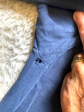 Load image into Gallery viewer, VTG Rock Paper Shocker Scissor Shirt Adult 2XL XXL Navy Blue Funny Hand Game Men
