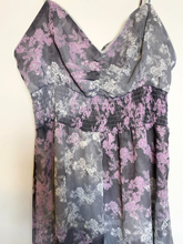 Load image into Gallery viewer, Vera Wang Princess Dress Womens Large Purple Gray Fairycore Maxi Lining Floral

