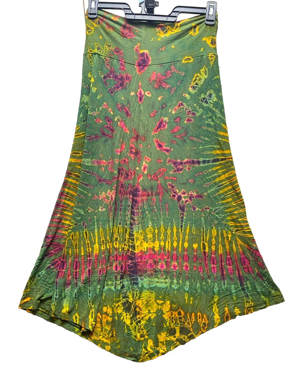 Kathmandu Imports Skirts Womens 30x37 AOP Maxi Viscose Tie Dye Boho Lagenlook