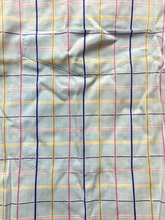 Load image into Gallery viewer, Alan Flusser Shirt Adult Large Blue Checkered Button Up Embroidery Casual Mens
