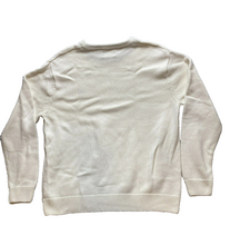 Load image into Gallery viewer, CHAPS Sweater Adult Extra Large Ivory Crest Embroidery Knitted Outerwear Mens

