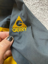 Load image into Gallery viewer, Gerry Jacket Adult Large Yellow Black Windbreaker Zip Up Snaps Outdoor Nylon Men
