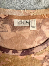 Load image into Gallery viewer, LOGO by Lori Goldstein Shirt Womens Large Lagenlook Oversized Jacquard Tunic
