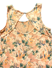 Load image into Gallery viewer, Fresh Produce Dress Womens Small Peach Cut Out AOP Flower Boho Summer Sample USA

