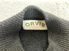 Load image into Gallery viewer, Orvis Sweater Adult 2XL XXL Black 1/4 Zip High Neck Outerwear Pullover Mens
