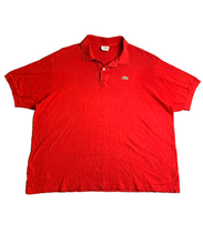 Load image into Gallery viewer, Lacoste Shirt Adult 9 Red Preppy Solid Casual Alligator Golf Polo France Mens
