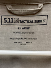 Load image into Gallery viewer, 5.11 Tactical Shirt Adult Extra Large Taupe Button Up Utility Slit Workwear Mens
