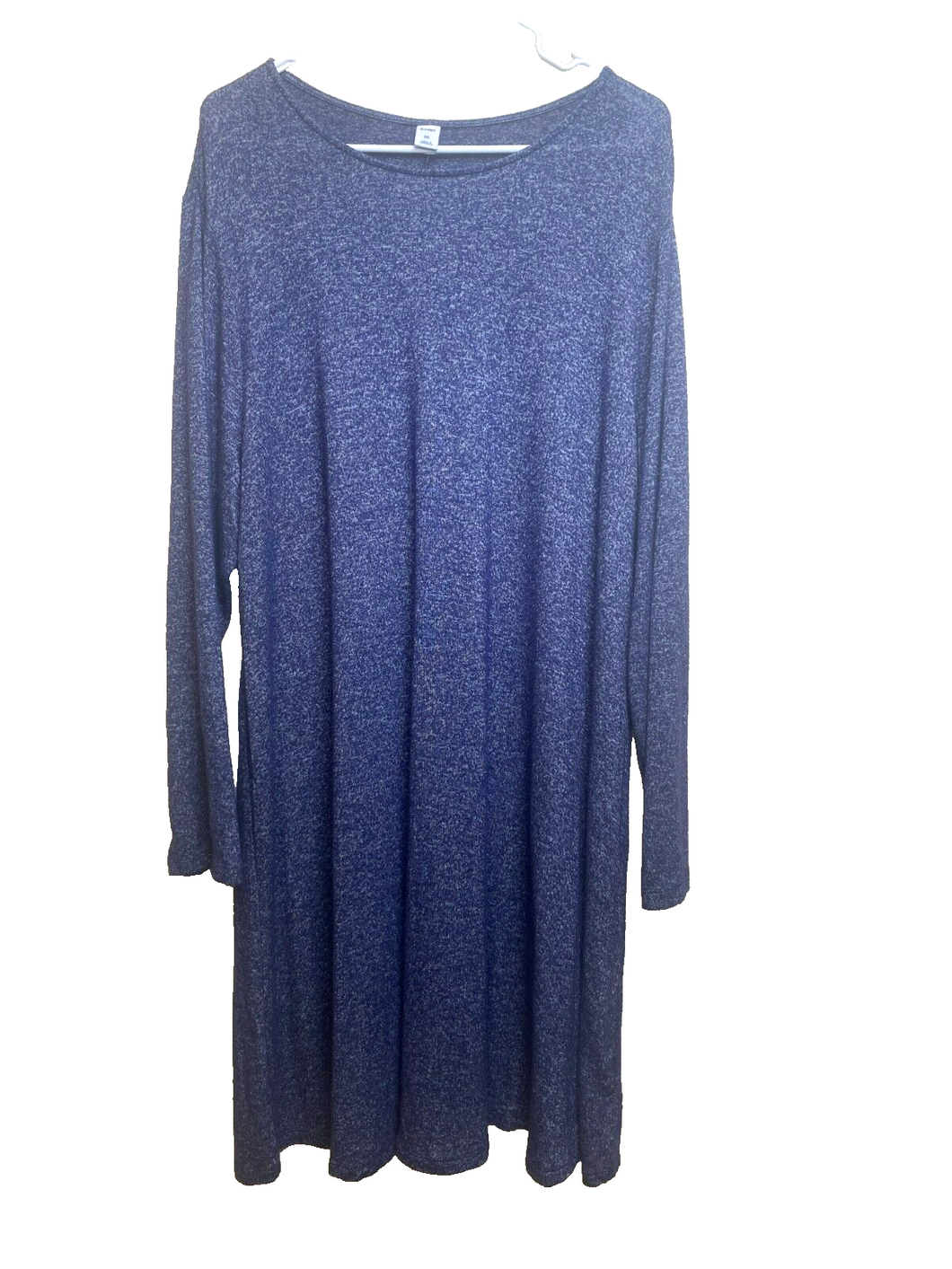 Old Navy Dress Womens 2XL XXL Blue Rayon Viscose Lagenlook Oversize Spandex