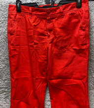 Load image into Gallery viewer, J Crew Pants Womens 8 (34x27.5) Red Chino Straight Leg Casual Slash Pocket Lady
