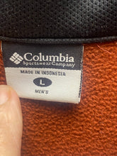 Load image into Gallery viewer, Columbia Sweater Adult Large Rusty Orange 1/4 Zip Mock Neck Fleece Outdoor Mens
