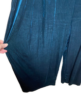 Load image into Gallery viewer, Cider Jumpsuit Womens 4XL Velvet Dark Green Gold Chain Strap Wide Leg Romper NWT
