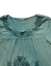 Load image into Gallery viewer, Garnet Hill Shirt Womens Extra Small Tunic Boho Folkloric Embroidered Peasant
