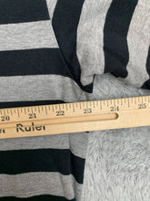 Load image into Gallery viewer, DWNTWN Express Shirt Adult Extra Large Black Y2K Stripe Patches Crest Lion Mens
