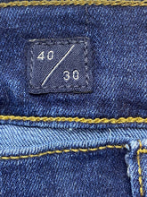 Load image into Gallery viewer, Lucky Brand Jeans Adult 40x30 Blue Denim Straight Leg Zip Fly Whiskered Mens
