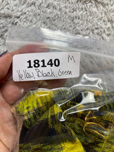 Load image into Gallery viewer, El Gringo Imports Shirt Adult Medium Yellow Black Plaid Button Up Casual Mens
