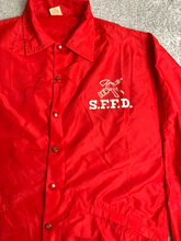 Load image into Gallery viewer, VTG San Francisco Fire Jacket Adult Small SFFD Windbreaker Nylon 70s Russel Mens
