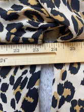 Load image into Gallery viewer, Chicos Shirt Womens 3 Black Tan Leopard Print Oversized Tunic Lagenlook Flowy
