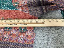 Load image into Gallery viewer, Jessica London Dress Womens 18 Colorful Geometric Belted Boho Flared Midi Indie
