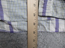 Load image into Gallery viewer, VTG Dockers Levis Shirt Adult Large Purple Green White Striped Button Up Mens
