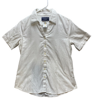 Load image into Gallery viewer, American Airlines Shirt Womens 6 White Oeko-Tex Lands End Flight Uniform Ladies
