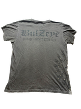 Load image into Gallery viewer, VTG Bulzeye Shirt Womens Large Streetwear Rhinestones Skull Grunge Gothic Y2K

