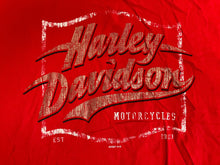 Load image into Gallery viewer, Harley Davidson Shirt Womens 2XL XXL Red Mason City IOWA Motorcycles Biker Lady
