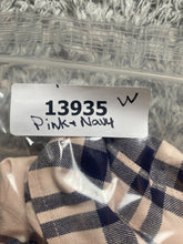 Load image into Gallery viewer, Tyler Boe Shirt Womens Large Pink Navy Flannel Plaid Snap Blouse Roll Tab Tunic
