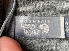 Load image into Gallery viewer, Mountain Hardwear Jacket Womens Small Gray Snaps Fleece Gorpcore Hiking Hoodie
