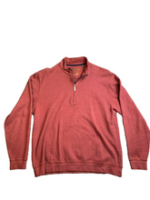 Load image into Gallery viewer, Orvis Sweatshirt Adult Large Red Cherry 1/4 Zip Mock Neck Pullover Sweater Mens
