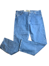 Load image into Gallery viewer, Wrangler Jeans Adult 42x36 Blue Authentic Straight Baggy Denim ZM200LS Mens NWT
