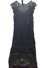 Load image into Gallery viewer, Free People Dress Womens Small Black Intimately Peekaboo Lace Slip Nylon Grunge
